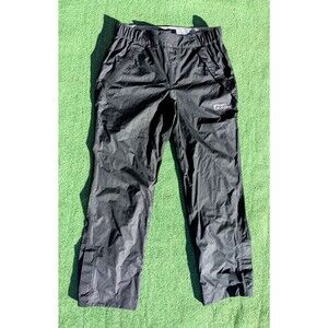 Red Ledge Black Wind/Rain Pullover Pants Mens MED Bottom Taped Seams w/Snap EUC